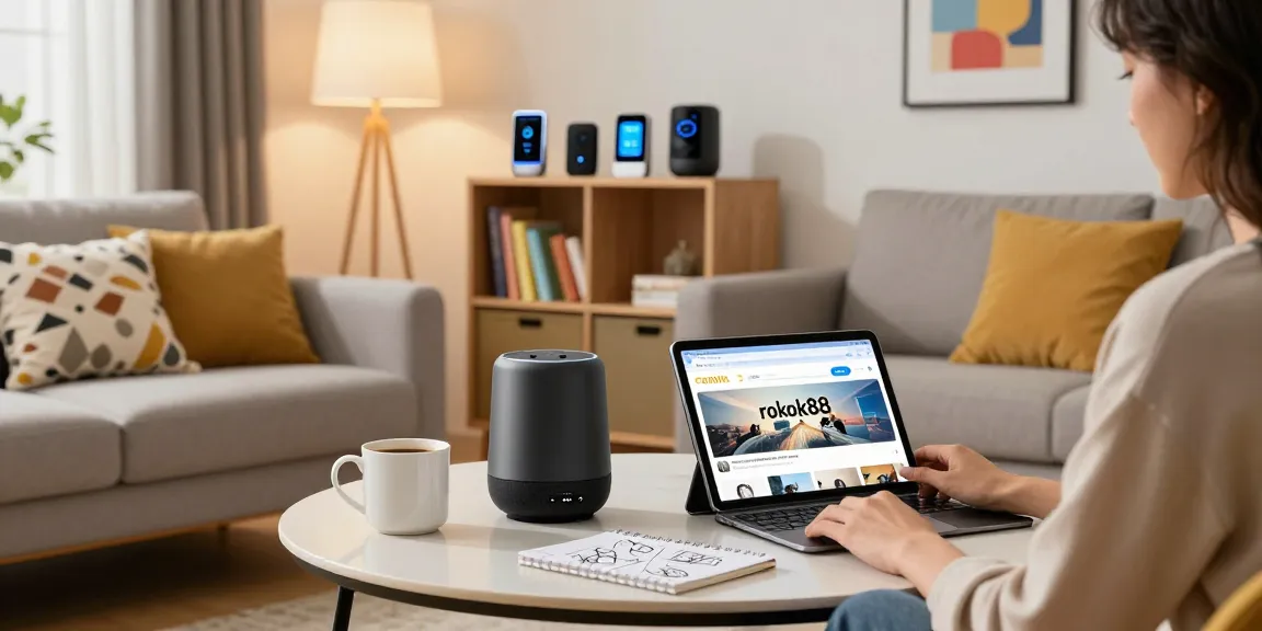 Exploring rokok88 for modern home electronics solutions in stylish living room.