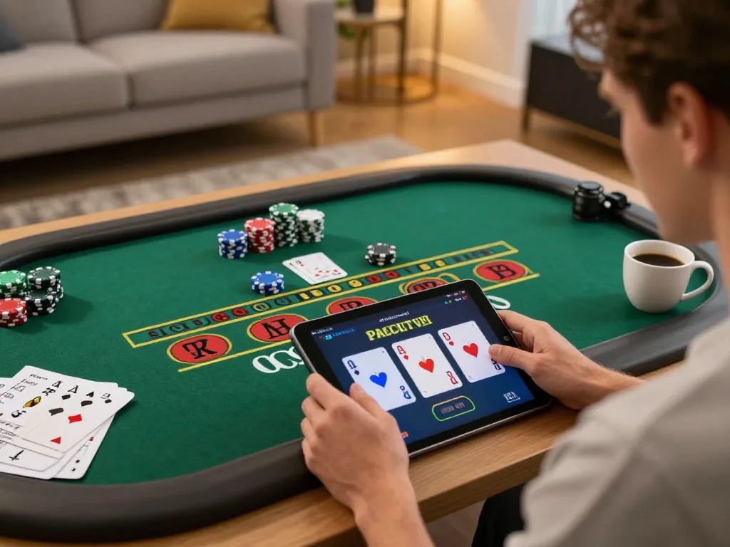 Experience thrilling online gaming with 99ok as a player engages in live blackjack.