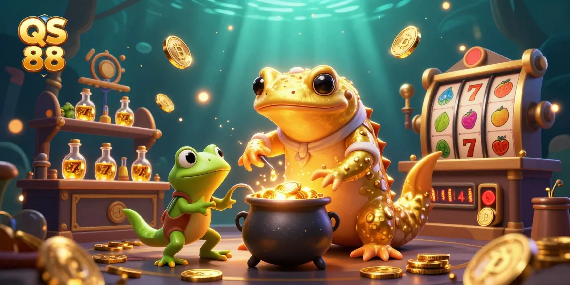 Experience the magic of QS 88 as golden alchemists transform riches while captivating gambling elements surround them.