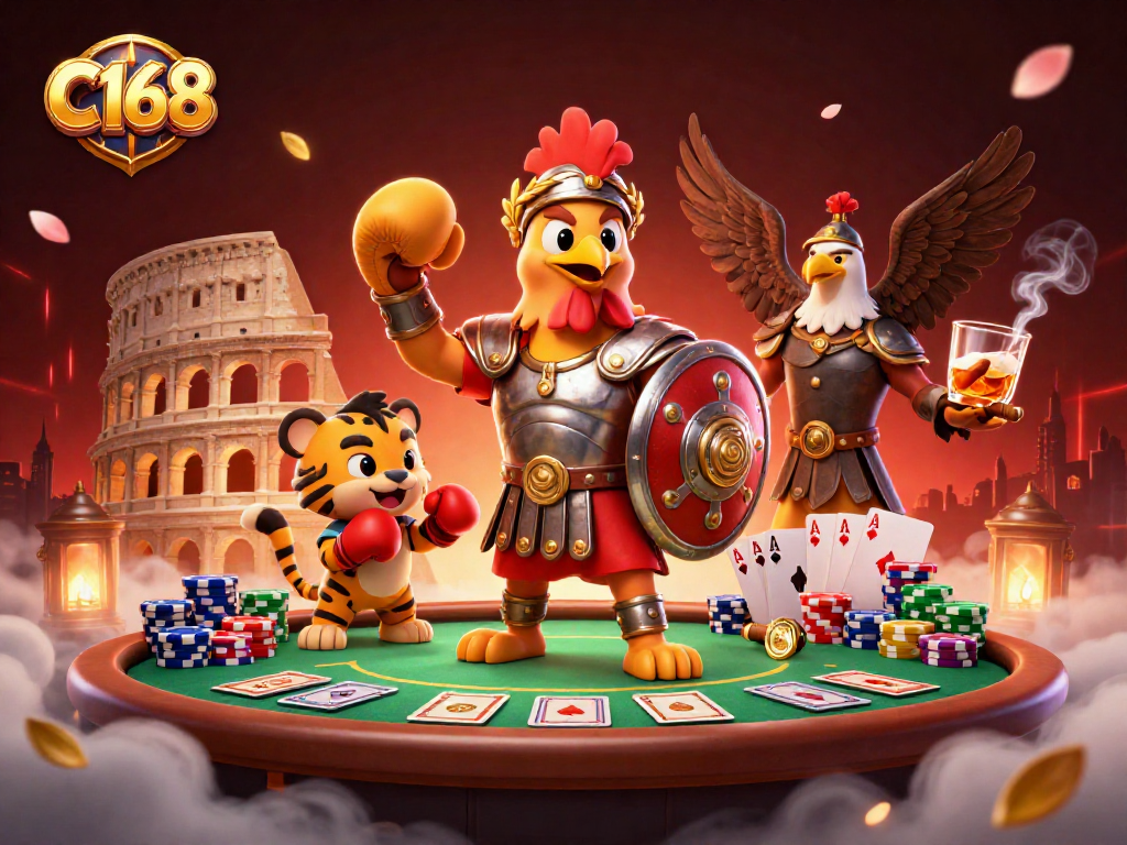 Engage in thrilling gameplay at C168 with dynamic poker action and captivating characters.