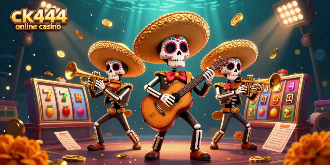 Experience excitement at ck444 online casino with vibrant gaming and mariachis in a dynamic scene.