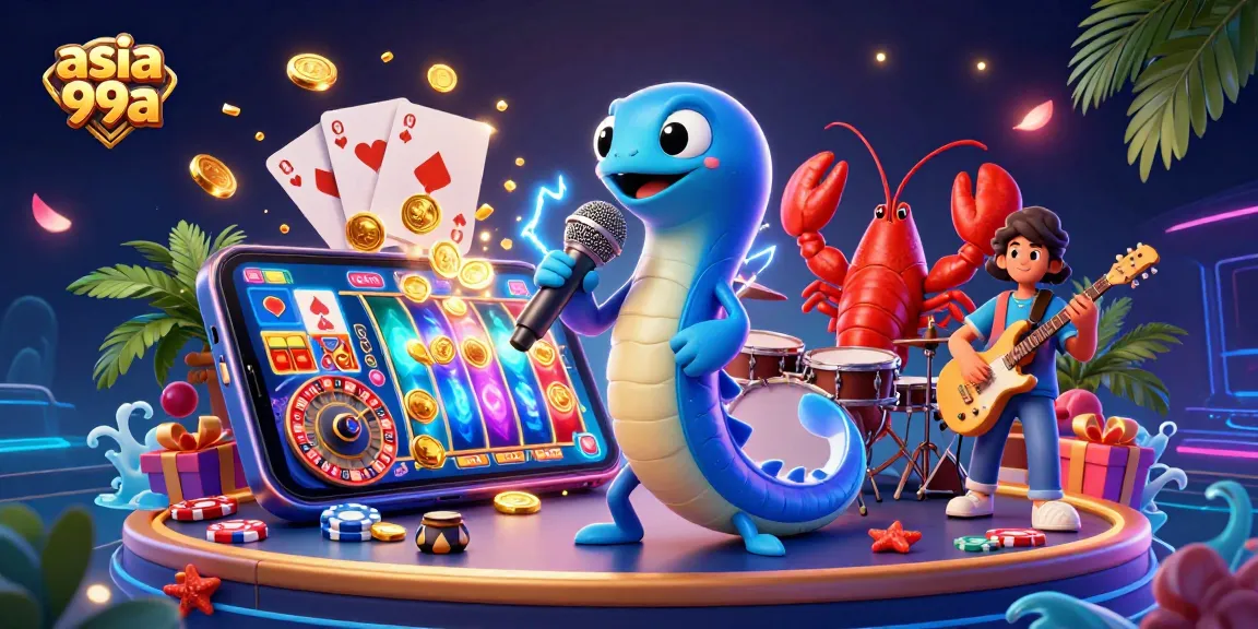 Win exciting jackpots with asia99a at this lively underwater casino scene featuring unique performances.